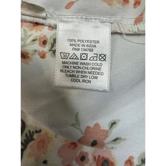 Indigo Rd Floral Spaghetti Strap Mini Dress Womens Medium Smocked Waist Ruffle - Picture 6 of 6